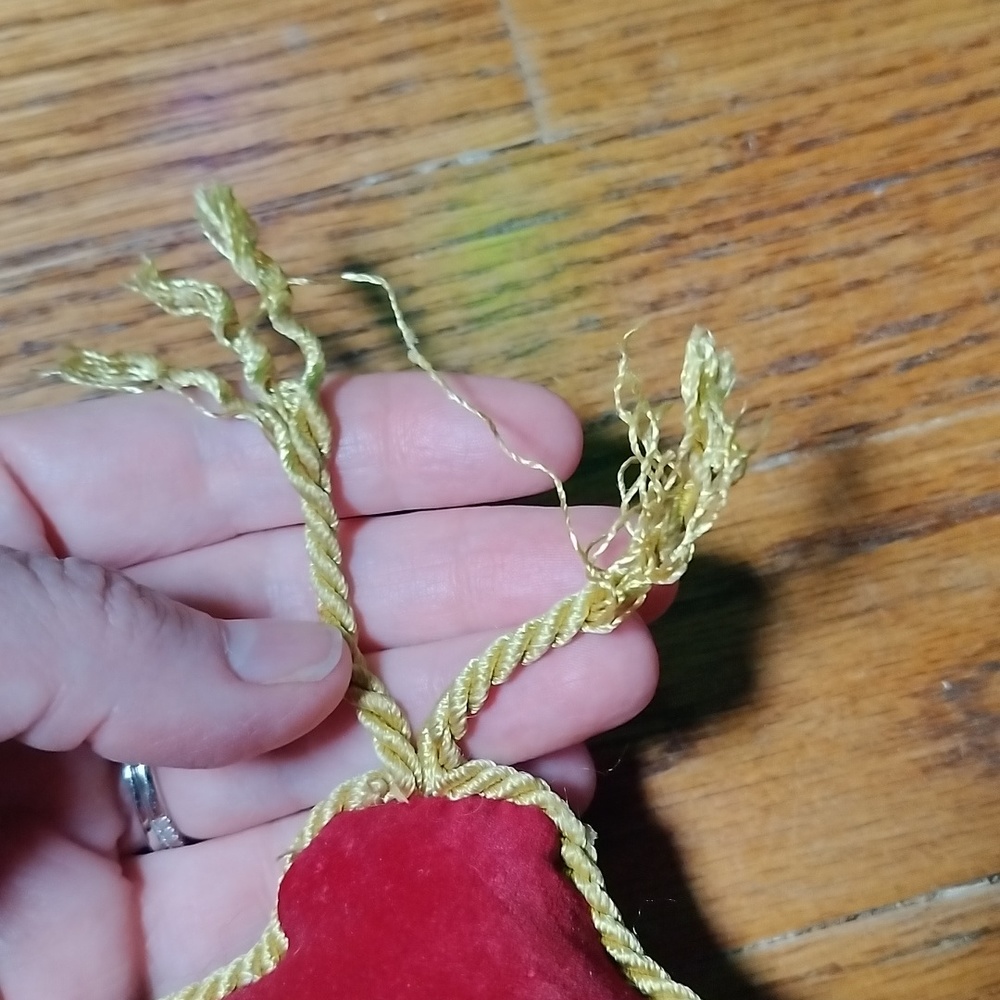 Vintage Stuffed Angel Christmas Ornament - Picture 5 of 8